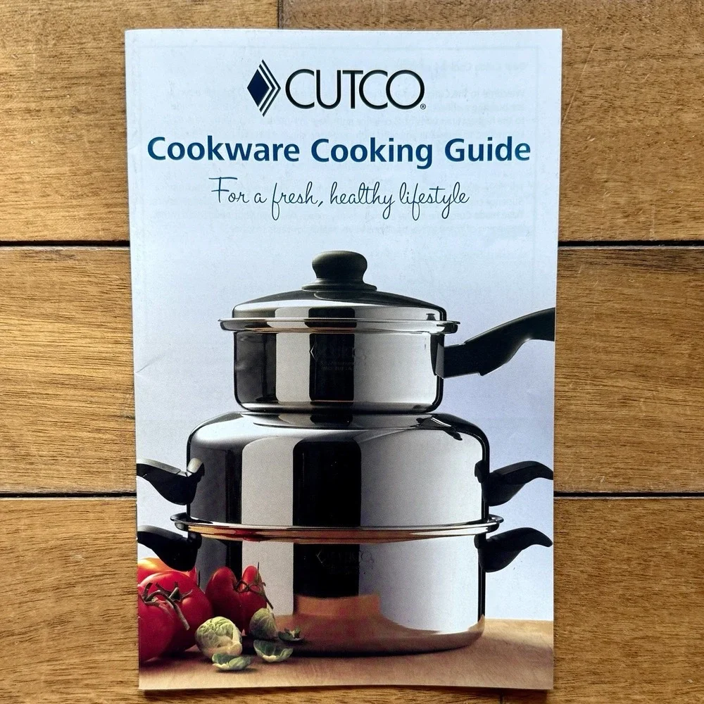 Cutco 6 Qt Dutch Oven Stock Pot & High Dome Cover 5 Ply Aluminum Core Manual USA